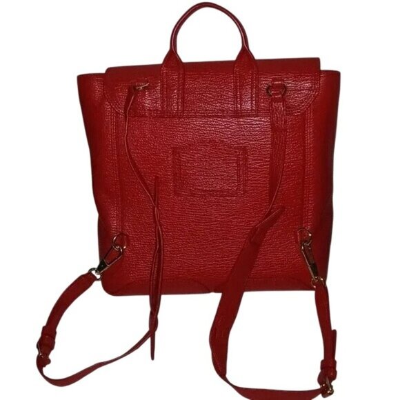 3.1 Phillip Lim Pashli Red Leather Backpack - Picture 4 of 9